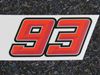 Picture of Marc Marquez #93 sticker 3D red