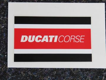 Afbeelding van Ducati corse vlag sticker