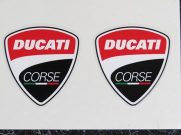 Afbeelding van Ducati corse logo sticker set
