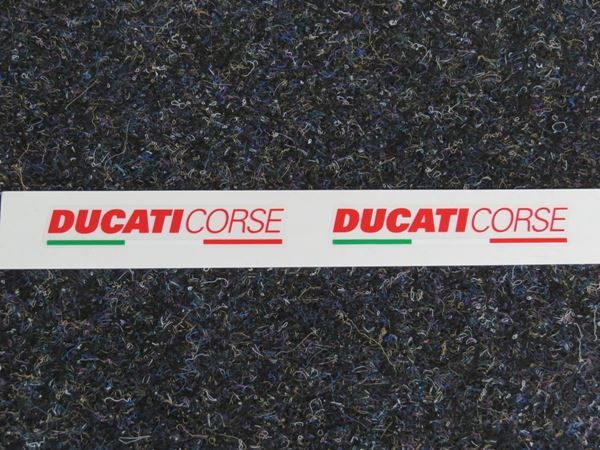 Picture of Ducati corse text tricolore sticker set