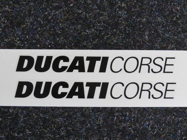 Picture of Ducati corse text sticker set blk