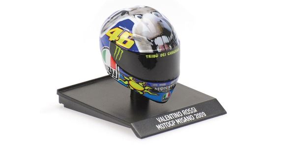 Picture of Valentino Rossi  AGV helmet 2009 Misano 1:10 315090056