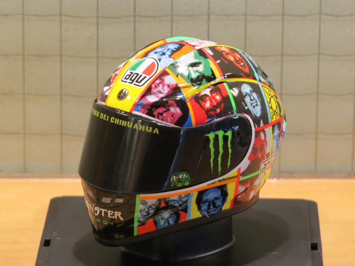 Casque, Valentino Rossi #46, Laguna Seca 2010 (MotoGP) Helmet Spark 1/5 - Collection