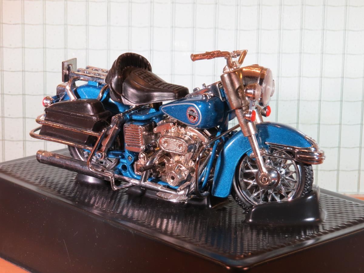 Miniature Moto POLISTIL Harley Davidson Electra Glide 1:15 - Vintage - Pièces Détachées