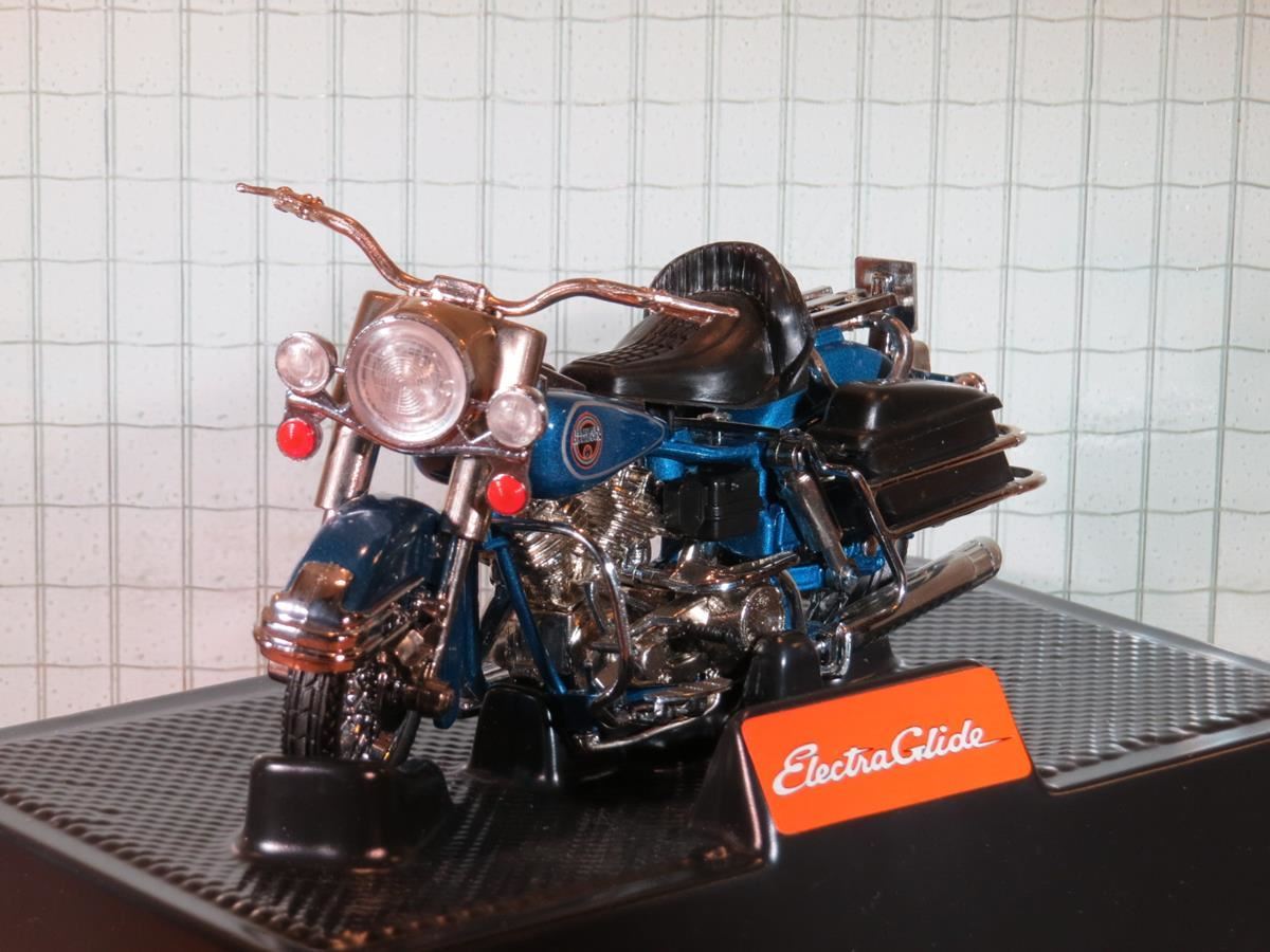 Miniature Moto POLISTIL Harley Davidson Electra Glide 1:15 - Vintage - Pièces Détachées
