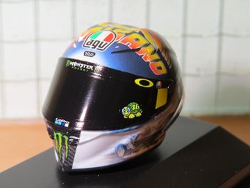 Afbeelding van Valentino Rossi AGV helmet 2018 Misano 1:8 399180096