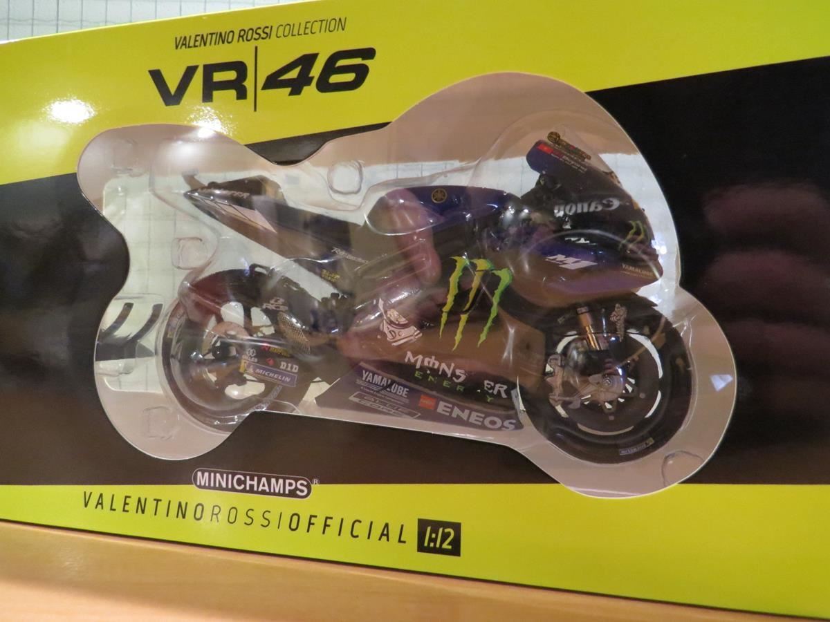 Miniature Moto MINICHAMPS 1/12 - Valentino Rossi Yamaha YZR M1 2009 Estoril