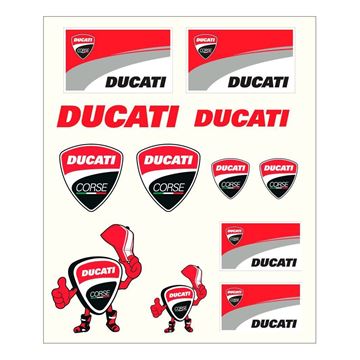 Afbeelding van Ducati racing stickers medium 1756007