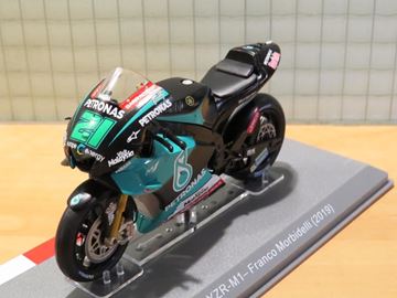 Afbeelding van Franco Morbidelli Yamaha YZR-M1 2019 1:18 diecast