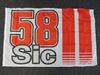 Picture of Marco Simoncelli #58 flag / vlag 2055002