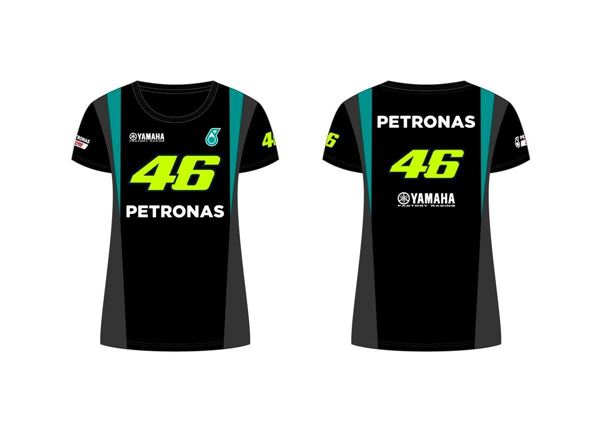 Picture of Valentino Rossi woman dual Yamaha Petronas t-shirt PVWTS414704