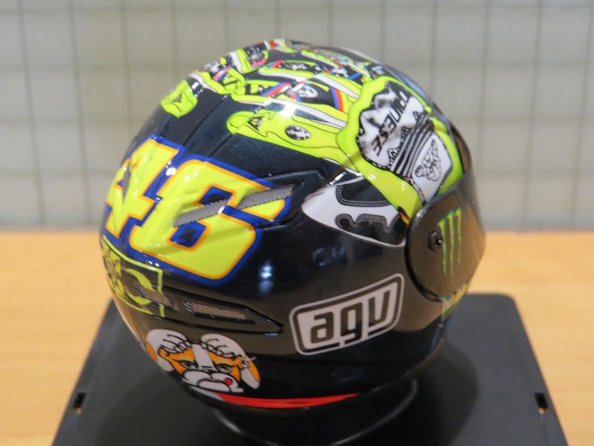 Valentino Rossi Mini Helm Replica 1:5 - VR46 Mugello 2010 Edition