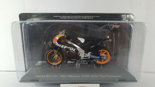 Picture of Marc Marquez Honda RC213V pre season test 2020 1:18 diecast