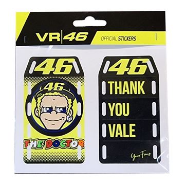 Afbeelding van Valentino Rossi Sticker "THANK YOU VALE" VRUST428603