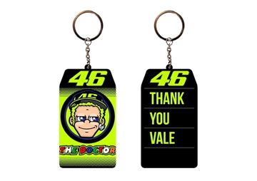 Afbeelding van Valentino Rossi "THANK YOU VALE" keyring sleutelhanger VRUKH428403