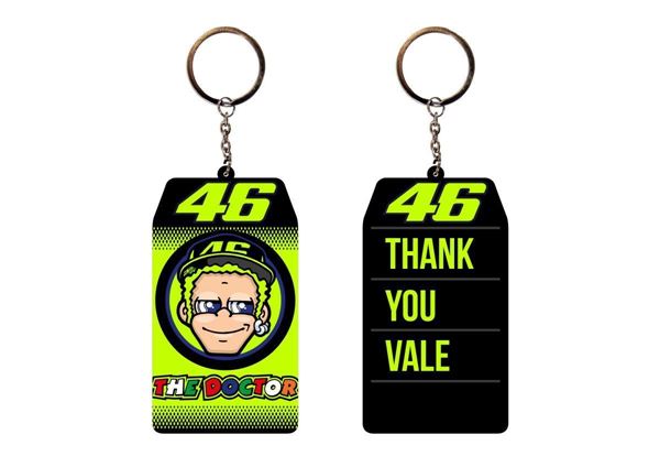 Picture of Valentino Rossi "THANK YOU VALE" keyring sleutelhanger VRUKH428403