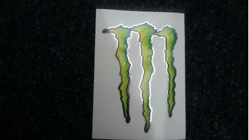 Afbeelding van foil sticker Monster Energy 13 x 9