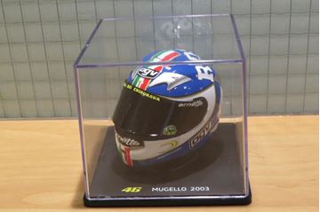 Afbeelding van Valentino Rossi  AGV helmet 2003 Mugello 1:5