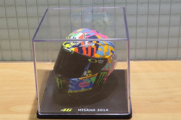 Picture of Valentino Rossi AGV helmet 2014 Misano 1:5