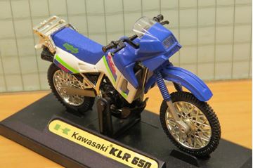 Afbeelding van Kawasaki KLR650 blw 1:18 Motormax