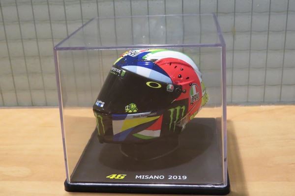 Picture of Valentino Rossi AGV helmet 2019 Misano 1:5