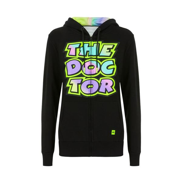 Picture of Valentino Rossi woman Shade the Doctor hoodie fleece vest VRWFL431104