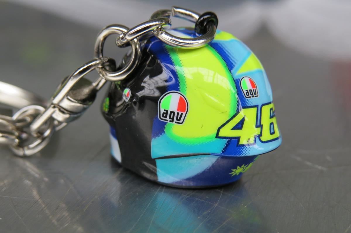 Valentino Rossi 46 Fan Keyring | MotoGP Yellow Acrylic Keychain (Pack Of 2)