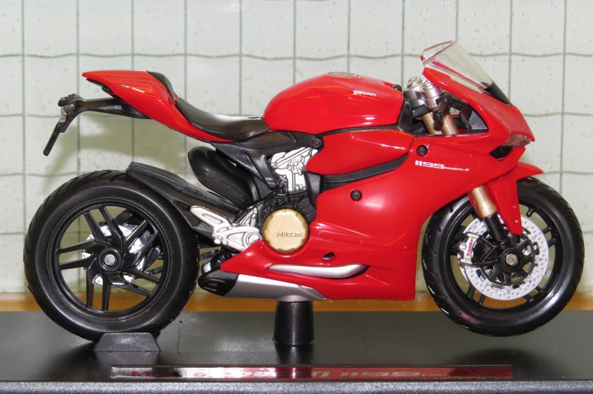 Maquette Ducati 1199 Panigale 2011 Rouge - échelle 1:18 - Maisto - Neuf Sous Boîte