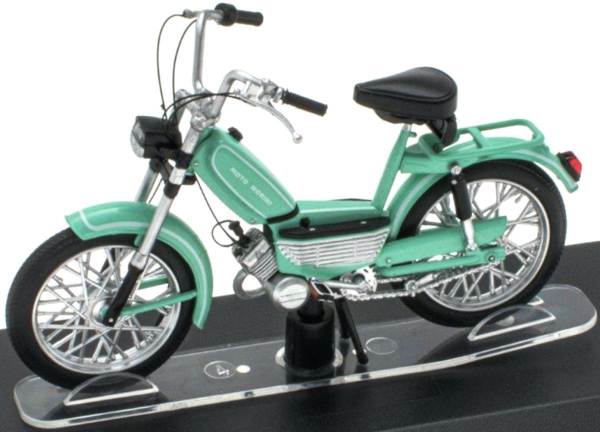 Miniature Moto Morini Dollaro 1/18 - Collection Mobylette - Modèle Détaillé Sur Socle
