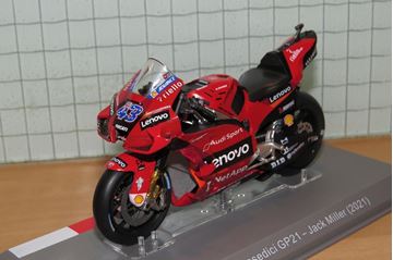 Afbeelding van Jack Miller Ducati Desmosedici 2021 1:18 diecast