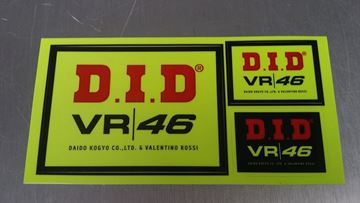 Afbeelding van Valentino Rossi fluor sticker set DAIDO VR46