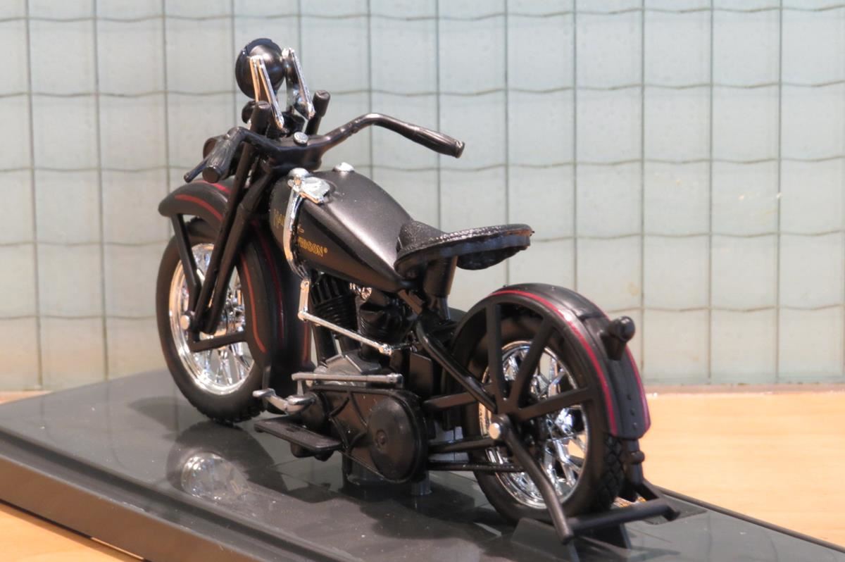 1:18 Scale 1928 Harley-Davidson JDH Twin Cam Alloy Motorcycle Model - Collector's Toy Car, 11.5cm Long
