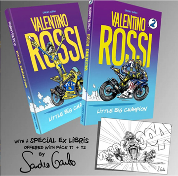 Afbeelding van Valentino Rossi little big champion comic book set