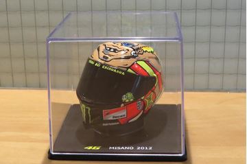 Afbeelding van Valentino Rossi AGV helmet 2012 Misano 1:5