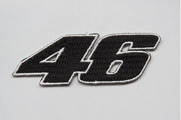 Afbeelding van Patche opstrijk embleem Valentino Rossi #46 black