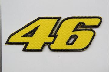 Afbeelding van Patche opstrijk embleem Valentino Rossi #46 yellow