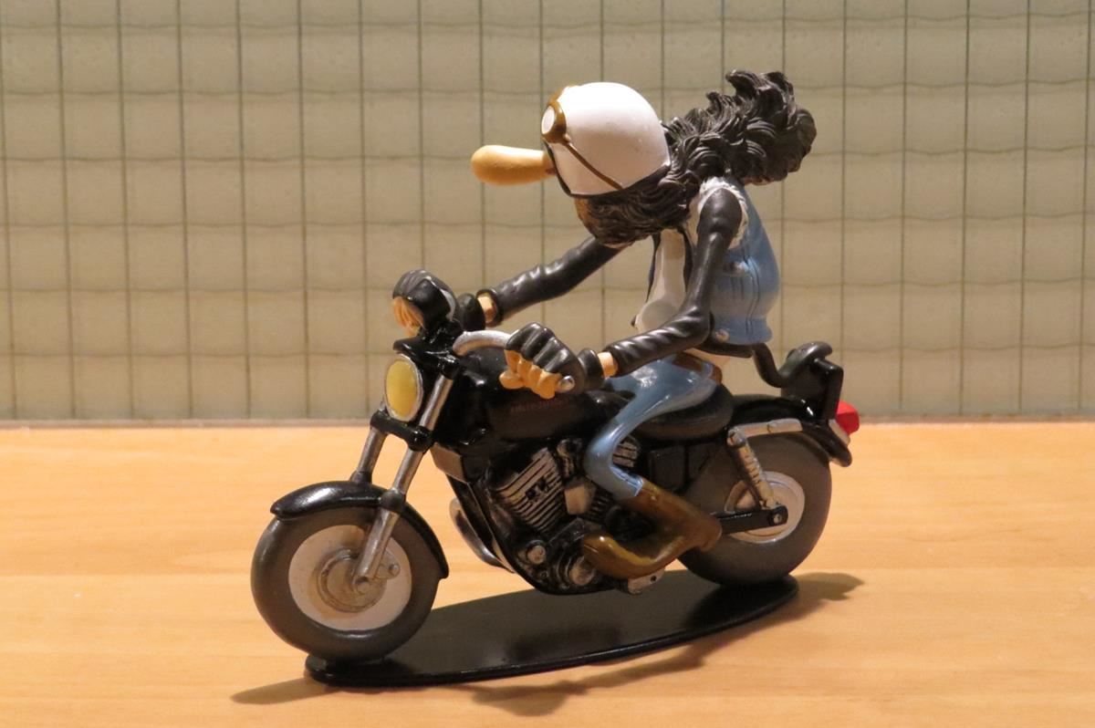 Figurine Joe Bar Team - Josie Et Jérémie Lapurée Sur Harley 883