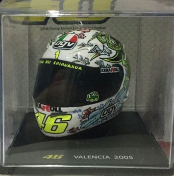 Afbeelding van Valentino Rossi  AGV helmet 2005 Valencia 1:5