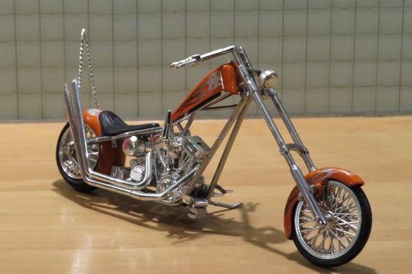 Picture of Harley Davidson Custom rigid #7 bike 1:18 diecast