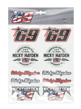 Afbeelding van Nicky Hayden #69 stickerset 2254002