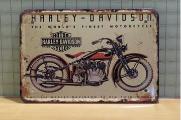Afbeelding van Harley Davidson man cave bordje #11