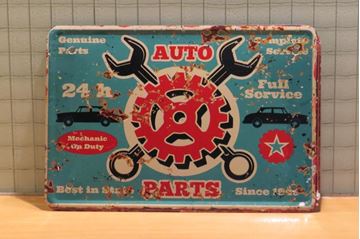 Afbeelding van Auto Parts man cave bordje #14