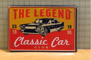 Afbeelding van Classic car club man cave bordje #17