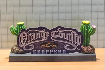 Afbeelding van Orange County Choppers display 15 x 7 cm.