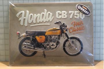 Afbeelding van Honda CB750 reliëf man cave bordje