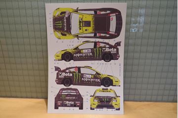 Afbeelding van Valentino Rossi Ford Focus RS WRC Monza Rally 2009 1:24 decals