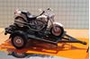 Picture of Harley Davidson FLSTF Fat Boy + trailer 1:18