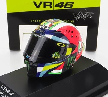 Afbeelding van Valentino Rossi AGV helmet 2019 Misano 1:8 399190096