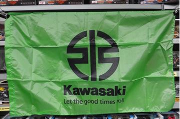 Afbeelding van Kawasaki vlag flag 97 x 59 cm.