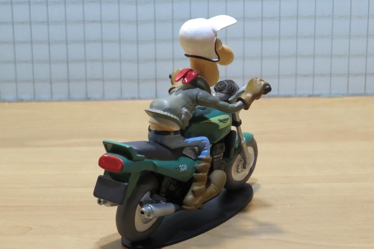 Figurine Joe Bar Team : James Lee Rossbif Sur Triumph 900 Trident – Hachette, Résine